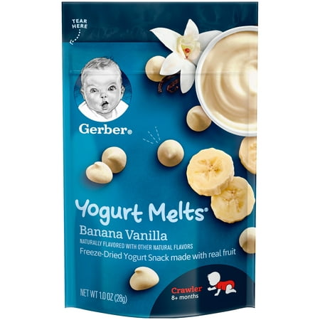 Gerber Yogurt Melts, Banana Vanilla, 1 oz. (Pack of