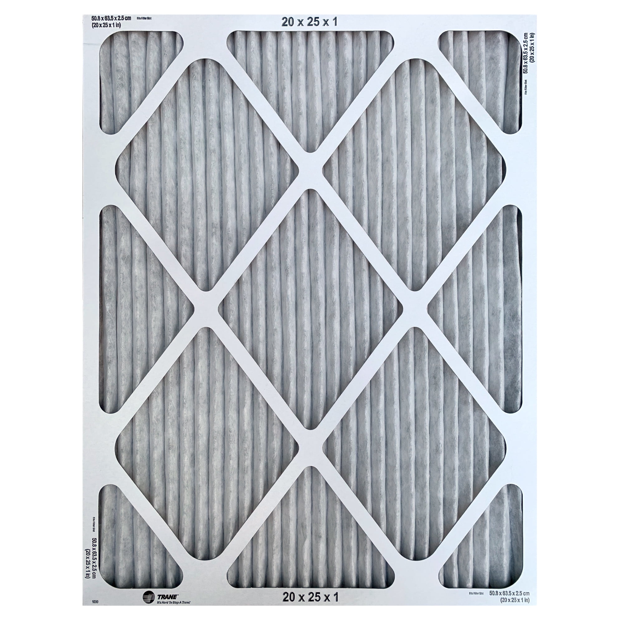 Trane Comfort Performance Air Filter, 1000 Micro Particle Reduction HVAC Furnace, 20x25x1