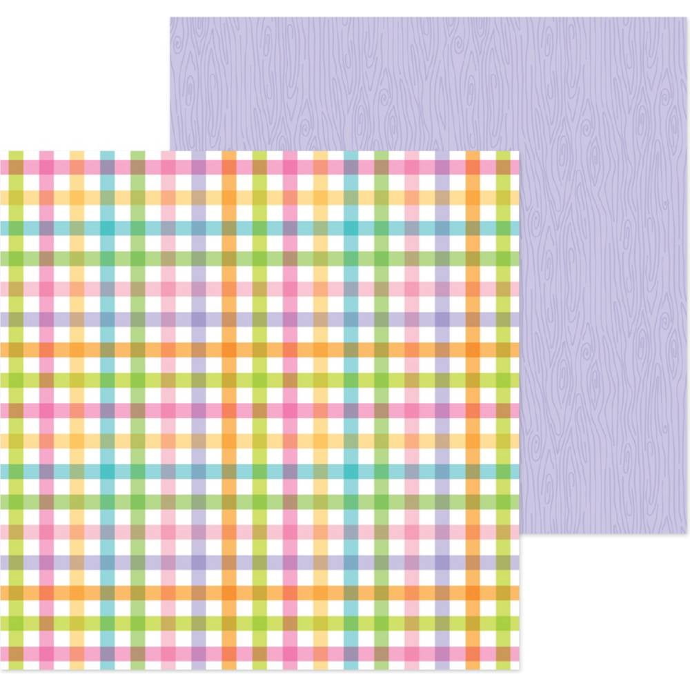 Simply Spring DoubleSided Cardstock 12"X12"Playful Plaid Walmart