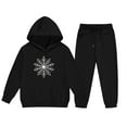 thumbnail image 5 of Christmas Girls Clothes 2 Piece Sets Long Sleeve Hooded Sweatshirt and Sweatpants Tracksuits Fall 2025 Fashion Clothing 2-13 Years, 5 of 5