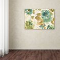 thumbnail image 3 of Trademark Fine Art "My Greenhouse Roses I on Wood Cream" Canvas Art by Lisa Audit, 3 of 3