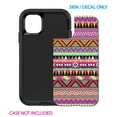 thumbnail image 2 of DistinctInk Custom SKIN / DECAL compatible with OtterBox Defender for iPhone 11 Pro (5.8" Screen) - Pink Blue Orange Tribal Print, 2 of 5