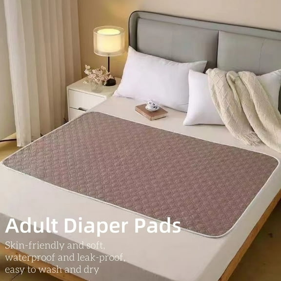 Washable Anti-Leak Mattress Pad - Skin-Friendly, Waterproof & Reusable for Elderly, Postpartum & Incontinence Care