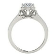 thumbnail image 4 of Aonejewelry 0.50 Ct. Ttw Wedding Engagement Diamond Ring 14K White Gold, 4 of 4