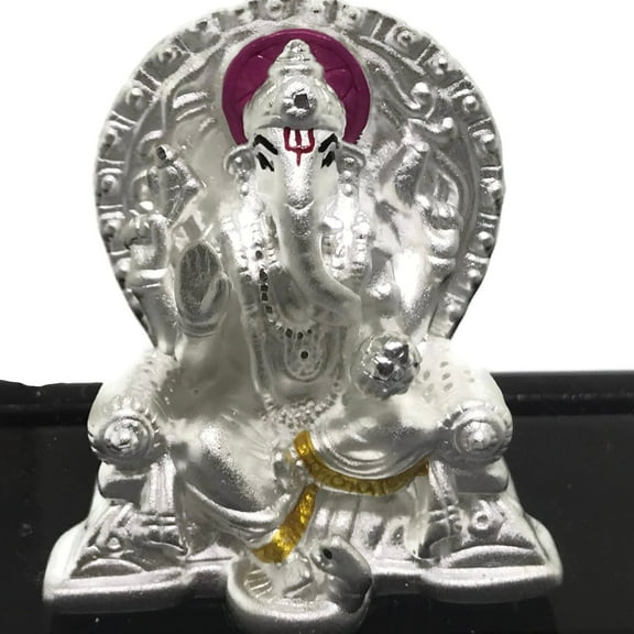 999 Pure Silver Ganesh / Ganpathi idol / Statue / Murti (Figurine #15)