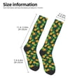thumbnail image 5 of Haiem Pineapples with Palm Leaves Socks, Funny Novelty Crazy Design Cotton Socks Sports Socks Knee High Socks For Men, Women,1Pairs - Gift For Working Friends, 5 of 9