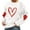 White, variant on hcuribad Valentine's Shirts for Women Womens Shirts t Shirts for Women Women's Long Sleeve Valentine's Day Love Print t Shirt Top Black L