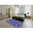 thumbnail image 4 of Ahgly Company Indoor Rectangle Patterned Crocus Purple Area Rugs, 2' x 4', 4 of 6