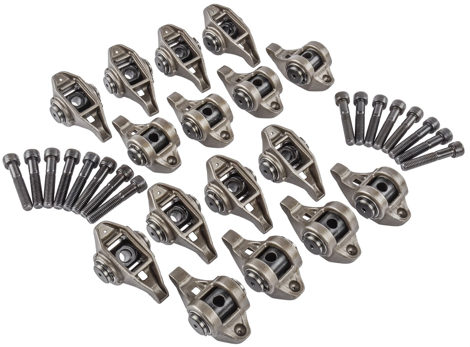 JEGS 20957 LS Series Rocker Arm Set with Upgraded Trunnion Kit Straight