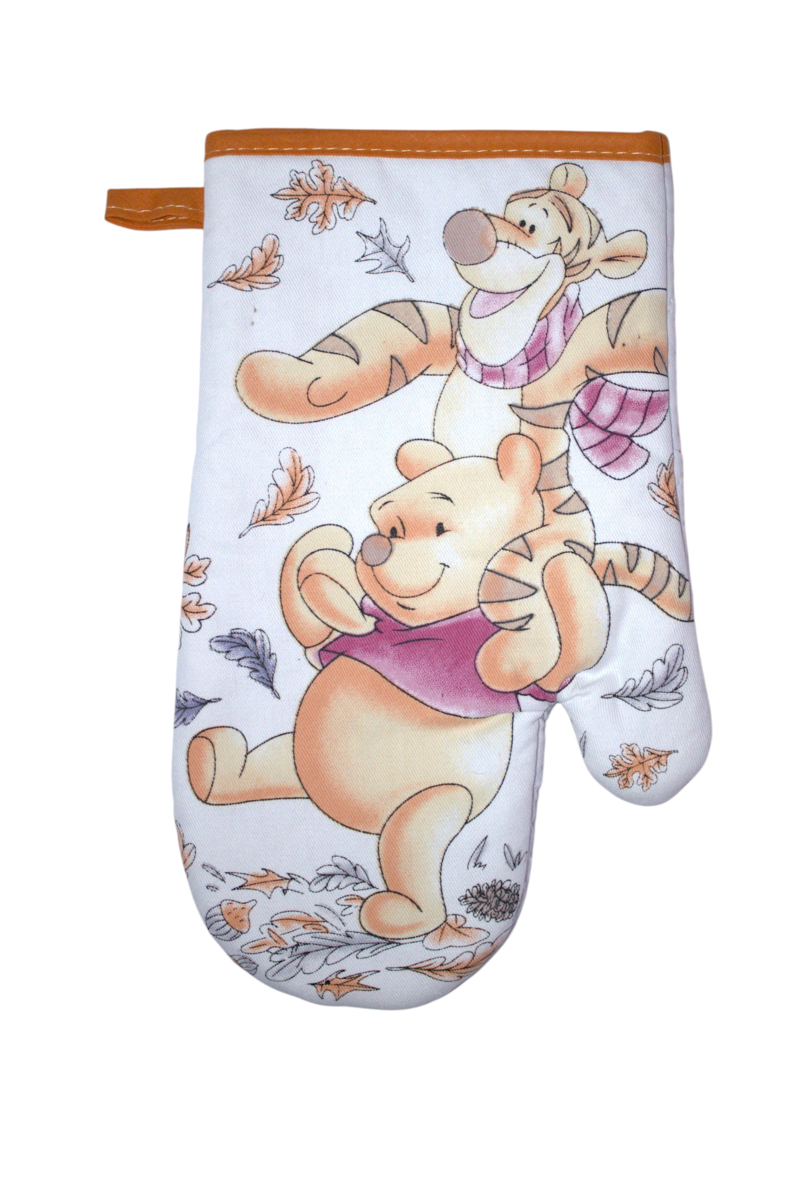 Disney Winnie the Pooh 3-Piece Kitchen Set – Dish Towel, Pot Holder & Oven Mitt with Characters