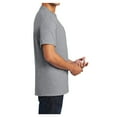 thumbnail image 3 of Mens Essential Cotton/Polyester T Shirt with Pocket Athletic Heather 2XL, 3 of 6
