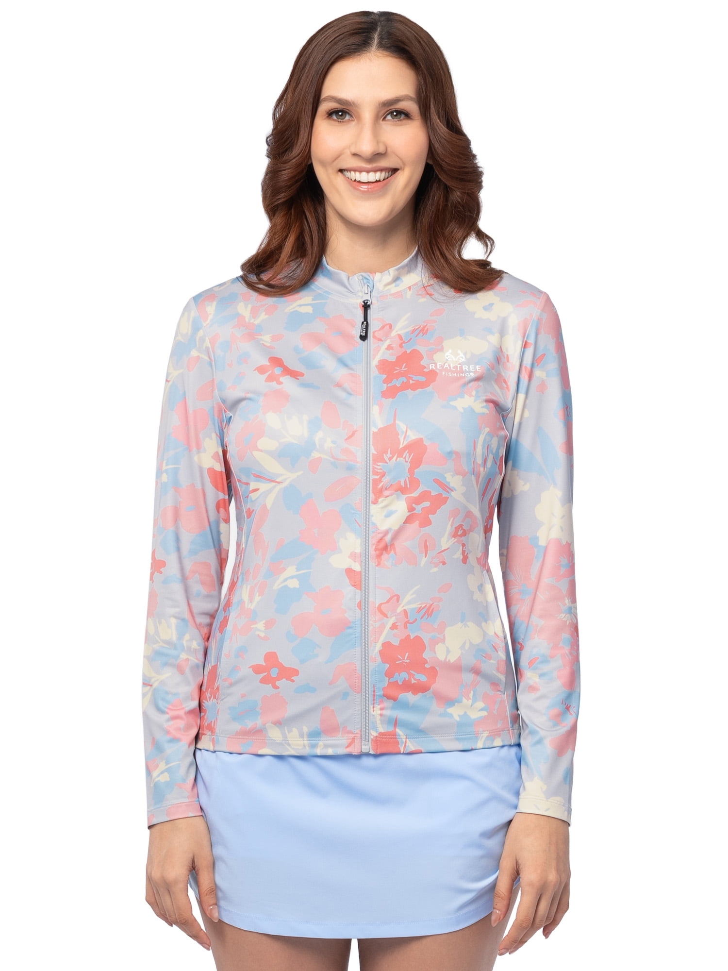 Realtree Ladies Long Sleeve ZIP Performance Top, Size S-2XL