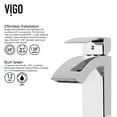 thumbnail image 2 of VIGO Matte Shell Sottile Glass Rectangular Vessel Bathroom Sink in Blue with Duris Faucet and Pop-up Drain in Chrome, 2 of 10