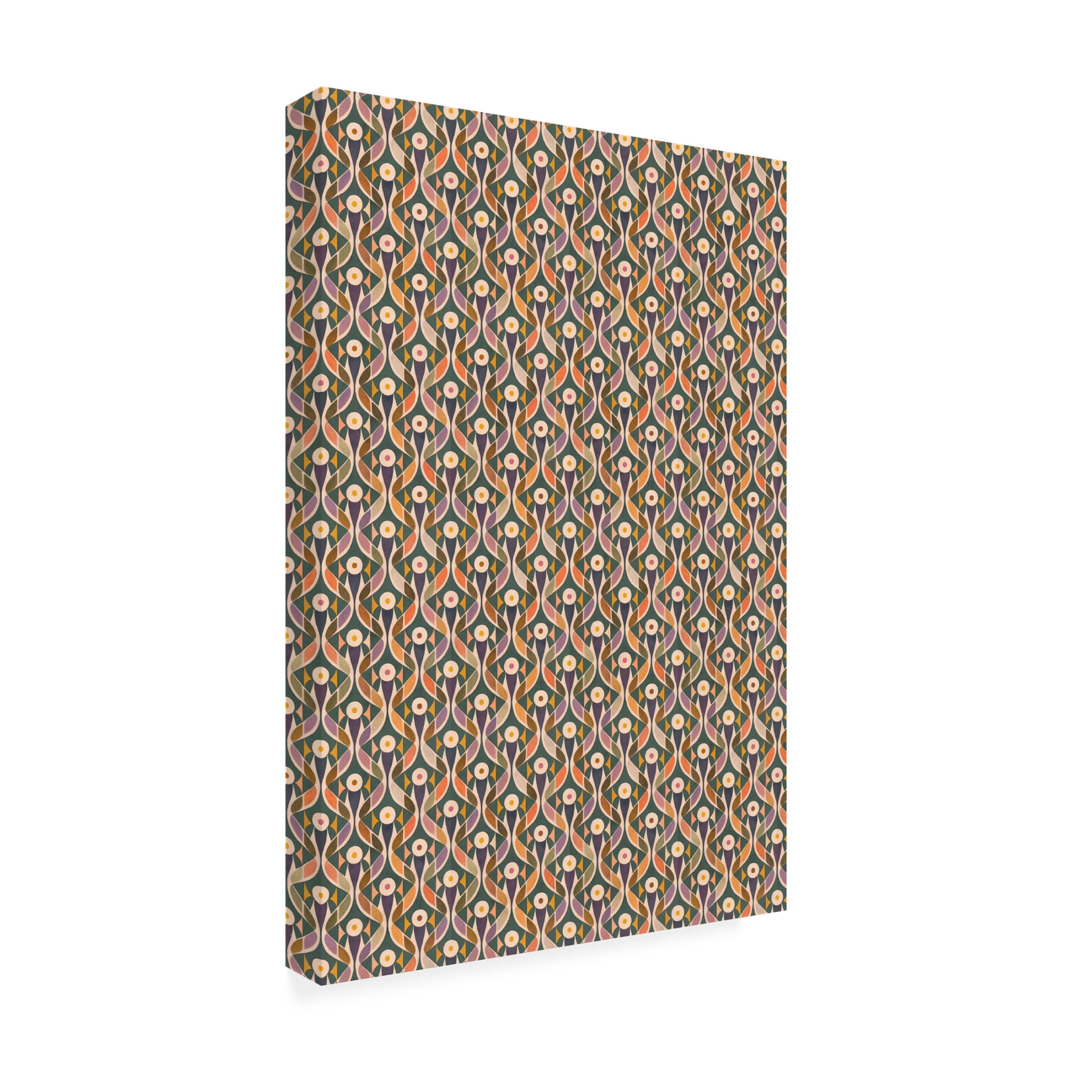 Canvas Wall Art - Treechild 'Pastel Pattern' Wall Art for Living Room, Bedroom, or Office D?cor by Trademark Fine Art - 22 x 32 Inches