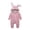 Pink, variant on Ruyang New Born Baby Boy Girl Easter Outfit Bunny Ear Hooded Long Sleeve Romper Cute Jumpsuit Baby Zipper Soft Cotton Clothes