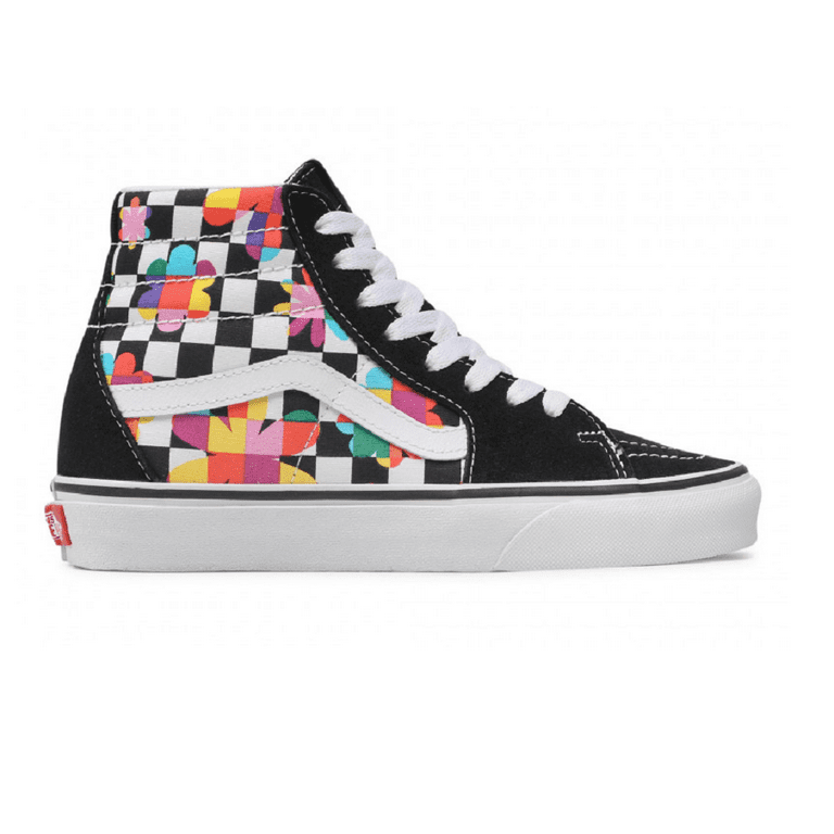 VANS Sk8-Hi Floral Checkerboard Sneakers