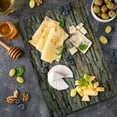 thumbnail image 5 of Marble Print Cutting Board, Urban Brick Slate Stone Wall Rocks Featured Facade Architecture Town Picture, Decorative Tempered Glass Cutting and Serving Board, Large Size, Multicolor, by Ambesonne, 5 of 5