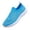 Blue, variant on Women's Mesh Sport Shoes Rhinestone Glitter Slip On Tennis Shoes Ballroom Jazz Latin Dance Sock Sneakers 2026 Walking Shoes Black 7 Wide