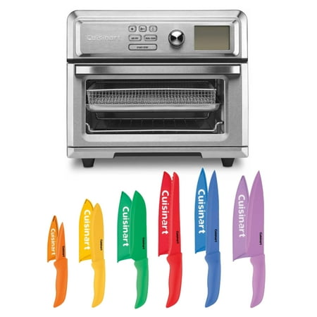 Cuisinart TOA-65 AirFryer Toaster Oven and Advantage 12 Piece Knife Set Bundle