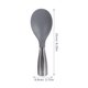 thumbnail image 3 of WORGEOUS Cuchara de arroz de silicona 1pc Cuchara creativa de arroz con mango de acero inoxidable (gris), 3 of 7