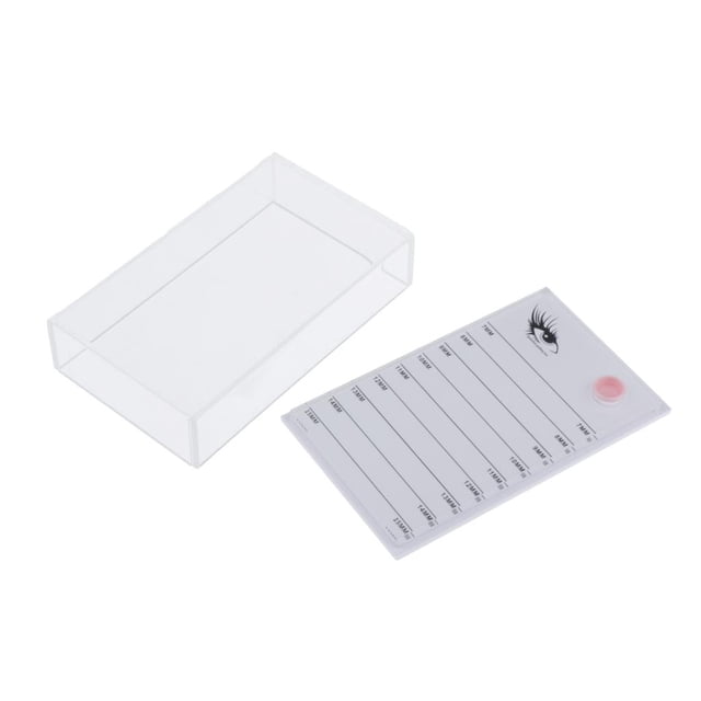 Caja de Almacenamiento de Pestañas Sunnimix Organizador de Maquillaje Acrílico 11.5 x 3 x 7 cm