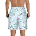 thumbnail image 3 of Naloa Rabbit And Butterfly Men's Beach Shorts, Surfing shorts, Swim trunks, Quick Dry Swim Trunks for Surfing Beach Fun - 3X-Large, 3 of 9