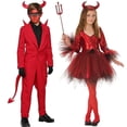 thumbnail image 1 of Traje de fiesta de Halloween para niños de 3 a 14 años, disfraz de Cosplay del diablo malvado de Satán, 1 of 3