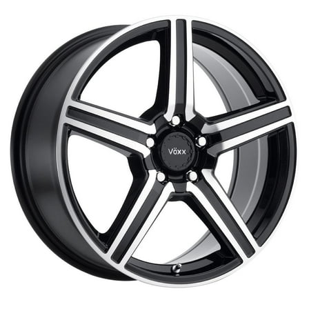16x7  40 Voxx Como Gloss Black Machined Wheel Rim 5x108 5x114.3 (QTY 1)