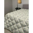 thumbnail image 2 of Swirly Down Alternative Comforter, Wavy Leaf Petals of Dots Curly Classic Nature Foliage in Soft Tones, Microfiber Quilt for All Season, 5 Sizes, Pale Azure Blue and White, by Ambesonne, 2 of 3