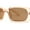 Peach Brown, variant on Womens Translucent Mod Oval Retro Narrow Rectangle Plastic Sunglasses All Pink