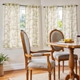 thumbnail image 2 of Cortinas de Cocina Jinchan de Lino Floral Juego de 2 Paneles 138x137 cm, 2 of 9