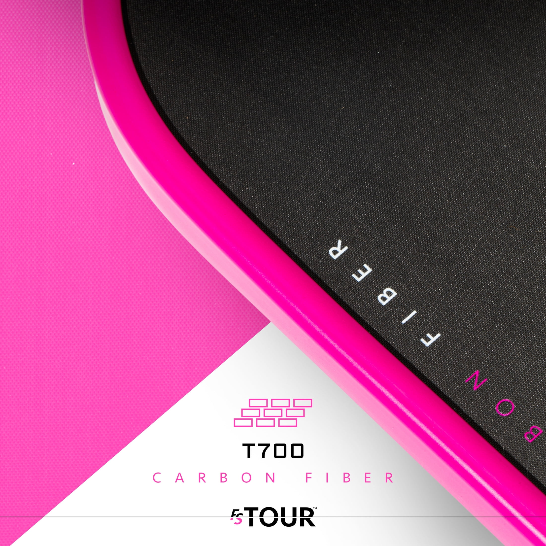 Franklin Sports Pro Pickleball Paddles - FS Tour Series Carbon Fiber Pickleball Paddles - Official USA Pickleball (USAPA) Approved Paddles - Dynasty Pro Player Paddle - 16mm Polymer Core - Pink