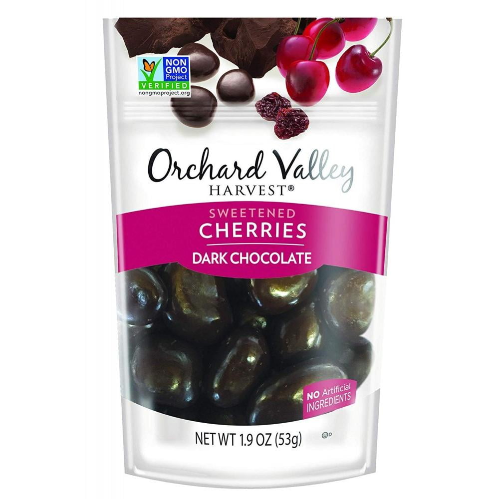 ORCHARD VALLEY HARVEST Dark Chocolate Cherries, NonGMO, No Artificial