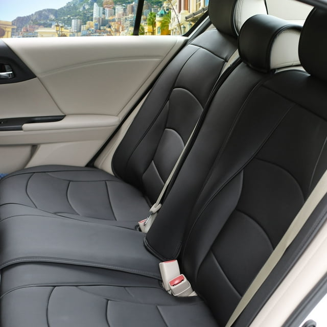 Ultra Comfort High Grade Leather Seat Covers For Car Truck SUV Van - Rear Set