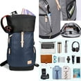 thumbnail image 4 of Waterproof Laptop Rucksack Uni Rucksack School Rucksack USB Rucksack Backpack + Rain Cover For Women, Men, 4 of 7