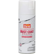 Do it Best Rust Coat Aerosol Enamel, SAT WHT Rust Spray Paint