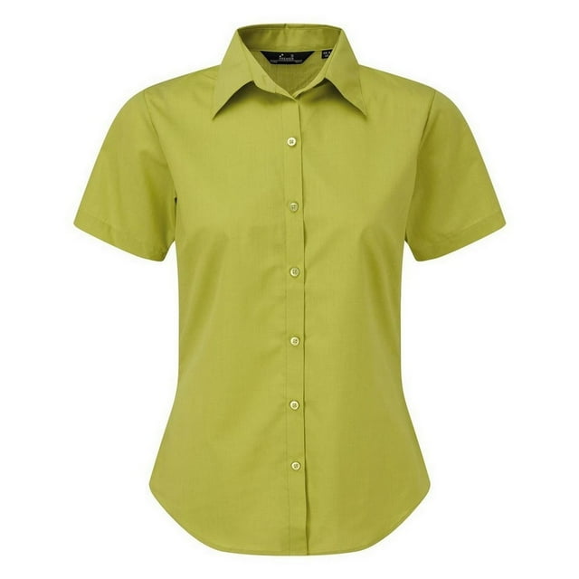 Premier Short Sleeve Poplin Blouse / Plain Work Shirt