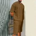 thumbnail image 7 of Men's Summer Suit Fashion Loose Men 2 Pieces Outfit Summer Hippie Shirt And Short Set, 7 of 7