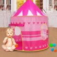 thumbnail image 4 of Carpa De Juego Juego de diseño creativo de yurtas mongolas para niños y niñas (rosa) Sywqhk libre de BPA, 4 of 6