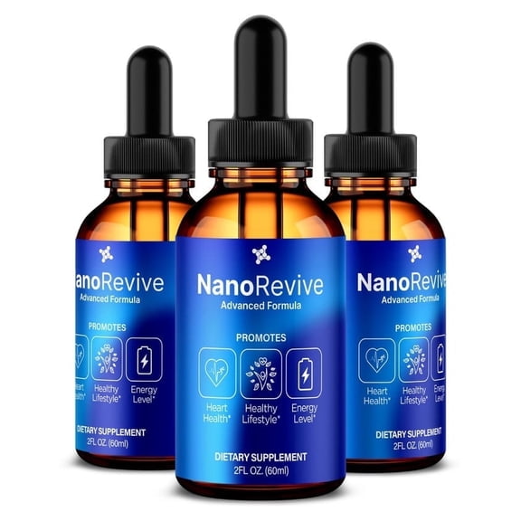 (3 Pack) NanoRevive Liver Support Drops, Official Probiotics Healthy Liquid Formula for Gut Health, Nano Revive Supplement for Digestive Wellness, Premium Review (90 Servings)