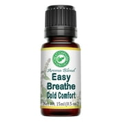 Easy Breathe Aromatherapy Essential Oil Blend Supports Respiratory System For Diffusers, Chest Rubs, Sinus Relief 15 ml Creation Pharm