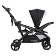 thumbnail image 4 of Baby Trend 2 Sit N' Stand Double Stroller and 2 EZ-Lift 35 Plus Car Seat Combo Set for Toddler and Infant, with 5 Point Safety Harness, Modern Khaki, 4 of 5