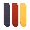 thumbnail image 1 of Pack de 3 calcetines Stance Icon Crew para hombre, talla L, azul marino, 1 of 8