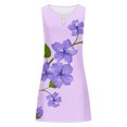 thumbnail image 5 of mtvxesu Robe d'Été, Robe Débardeur d'Été Décontractée Ample à Imprimé Floral pour Femme, Robe de Plage Ajourée Sans Manches, Robes pour le Travail, 5 of 5