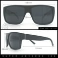thumbnail image 3 of Classic Manly Rectangular Sporty Wrap Biker Style Plastic Sunglasses Tortoise - Black, 3 of 8