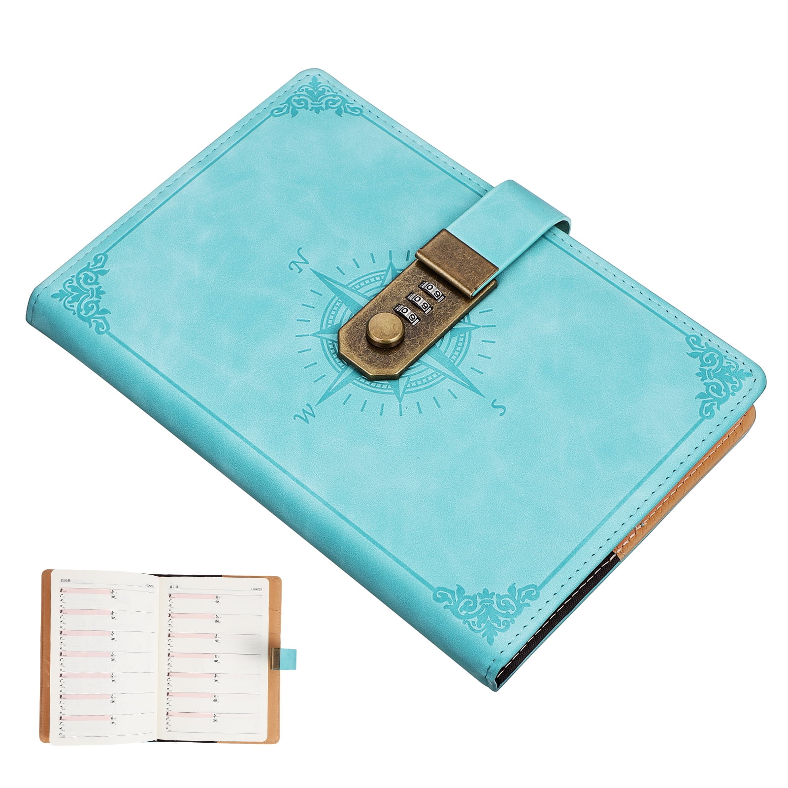 Diario con candado, diario vintage, diario personal con candado de ...