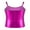 Hot Pink, variant on Aislor Girls Kids Shiny Metallic Color Spaghetti Shoulder Straps Camisole Tank Top for Dance Competition