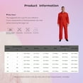 thumbnail image 5 of Alvivi Mens Wear Resistant Jumpsuit Coveralls Boiler Suit Warehouse Garages Work Overalls Black L, 5 of 5