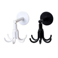 thumbnail image 1 of Hexagon Claw Rotating Hook Multifunctional Household Kitchen Toilet Hook Spoon Holder Key Storage Self-Adhesive Hook, 1 of 5
