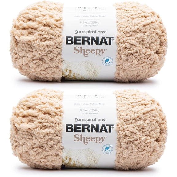(Pack of 2) Bernat Sheepy Yarn-Light Fawn